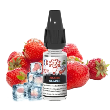 STRAWBERRY ICE Silver Fox 10ml nicotine salt e-liquid