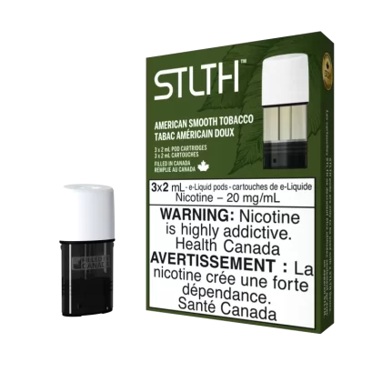 STLTH Pod Pack - American Smooth Tobacco - 20 mg/mL (wholeseller) - Excise PE, 20 mg/mL - PE (A3FF72)
