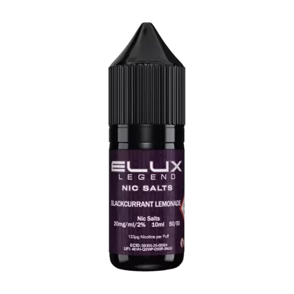 Blackcurrant Lemonade Nic Salt by Elux 10ml - 10mg - Vape Product