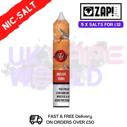 Melon AISU Zap Nic Salt E-Juice Nicotine 10ml