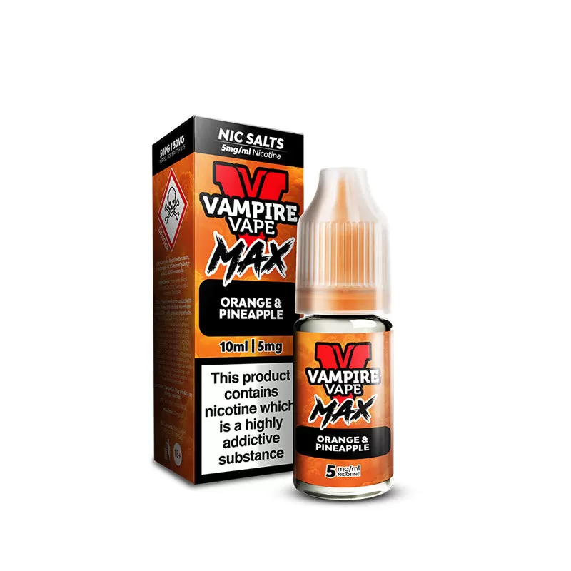 Vampire Vape MAX Pineapple Ice Nic Salt E-Liquid - Vapestore Co - Image 2