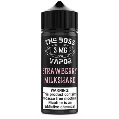 Strawberry Milkshake E-Liquid by The Boss Vapor - Size#60ml>120ml~Nicotine#3MG>12MG>6MG