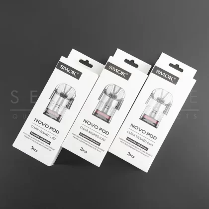 SMOK Novo Pod Clear Mesh Replacement Pods (3 Pack)
