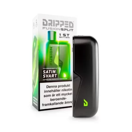 DRIPPED FUSION SPLIT BATTERI – Satin Svart