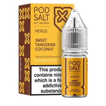 Sweet Tangerine Coconut Nexus Pod Salt Nic Salt E-liquid - 20mg