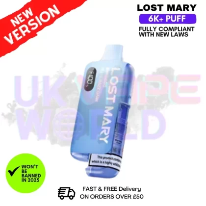 Blue Razz Gami Lost Mary 6K Puff Pod Kit – Only £8.99