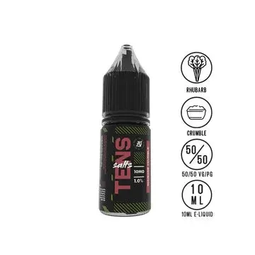 Rhubarb Crumble 10ml By Tens - Nicotine Strength#10mg (Salt)