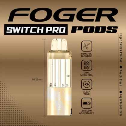 Peach Slush – Foger Switch Pro Pod | 30K Puffs