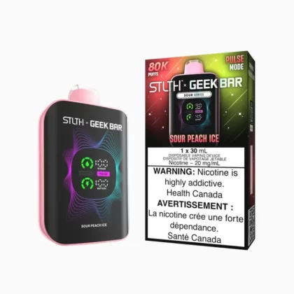 Stlth x Geek Bar 80K Disposable vape – Sour Peach Ice