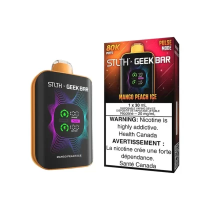 STLTH X GEEK BAR DISPOSABLE – 80k PUFFS – Mango Peach Ice