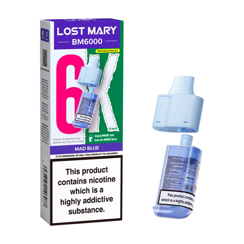 Mad Blue Lost Mary BM6000 Refill Pack - Vapeshop Co