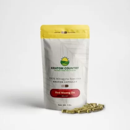 Kratom Country Red Maeng Da Kratom Capsules