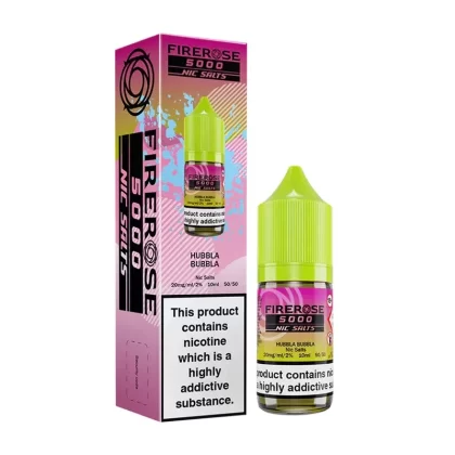 Elux Firerose 5000 Hubbla Bubbla E Liquid - Nicotine Strength#20mg>10mg (72E26F)