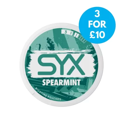 SYX Snus 3mg Nicotine Pouches - Vape Co