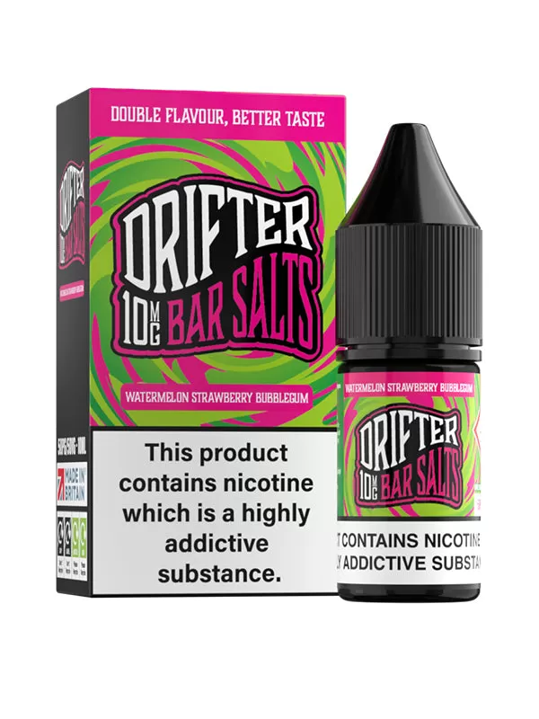 Watermelon Strawberry Bubblegum Drifter Bar Salts E-Liquid - 20mg