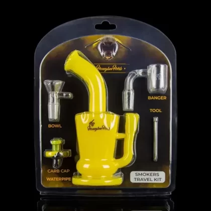 Honeybee Herb Water Pipe Travel Pack