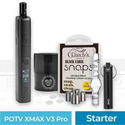 POTV XMAX V3 Pro Starter Vaporizer Kit - Color#Black>Purple>Silver Gradient>Blue