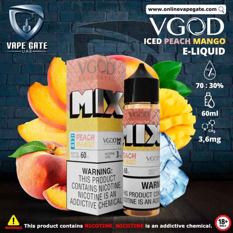 VGOD Iced Peach Mango - 60ml - 6 mg