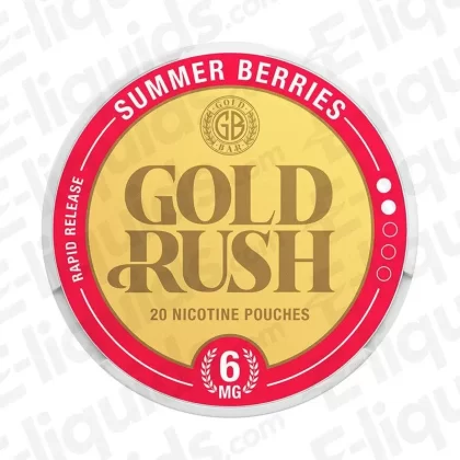 Summer Berries Gold Rush Nicotine Pouches by Gold Bar