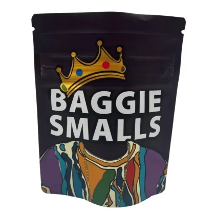 Bag King Baggie Smalls Wide Mouth Child-Resistant Mylar Bag | 1/8 oz - Pack of 50 (Bulk Discount Pricing), Single Unit (Less Than Pack Qty)