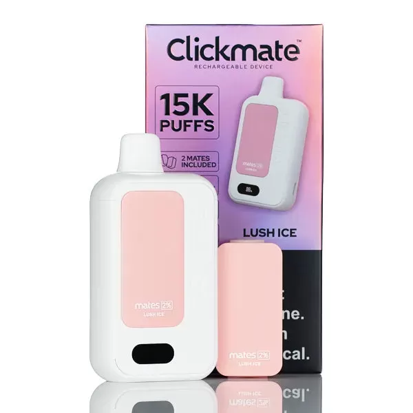 7 Daze Clickmate 15k Puffs Rechargeable Disposable Vape 2% Nic - 18ML (DISCONTINUED) - Strawberry Watermelon - Image 2
