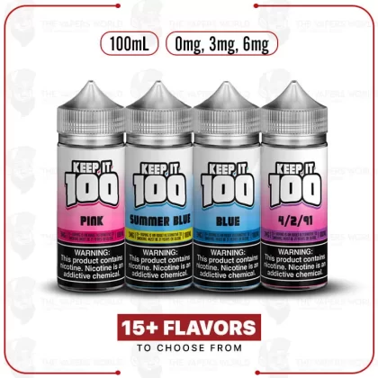 Keep it 100 E-Liquid Synthetic Nicotine Vape 100ml - Thevapersworld