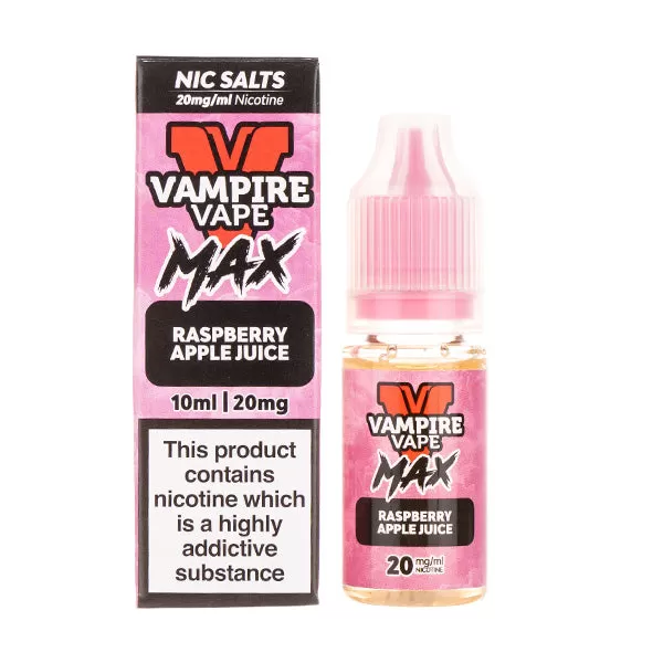 Raspberry Apple Juice Nic Salt E-Liquid by Vampire Vape Max - 10mg - Image 2