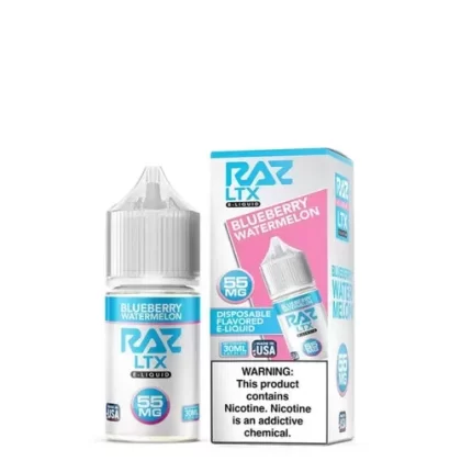 Pod Juice X Raz LTX Blueberry Watermelon Tobacco Free Nicotine 30ml Salt E-Juice - Eliquidsupply