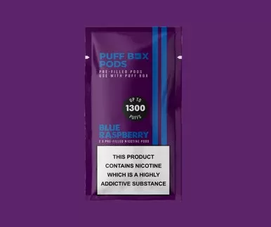 Puff Box Refill 20mg – Twin Pack – Blue Raspberry