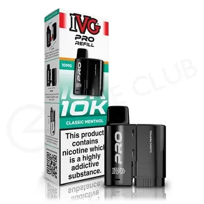 Classic Menthol IVG Pro 12 Refill Pack - Ecigpremium