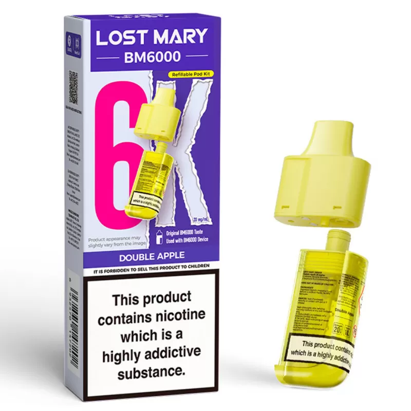 Lost Mary BM6000 Prefilled POD 0mg ZERO - Fresh Mint