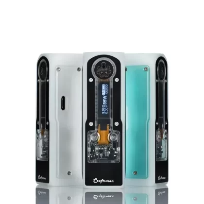 Cthulhu Mod Craftsman 85W Box Mod - Black / White Delrin