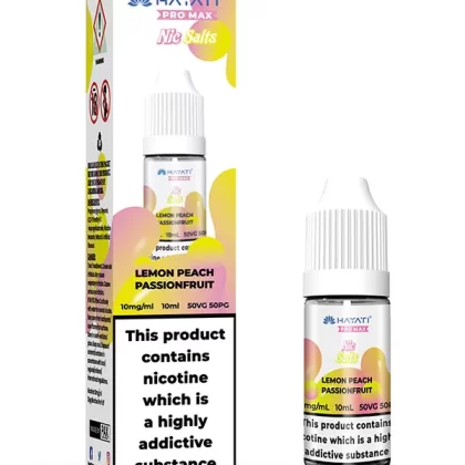 Hayati Pro Max Lemon Peach Passion Fruit Nic Salt E-Liquid 10ml - 10mg