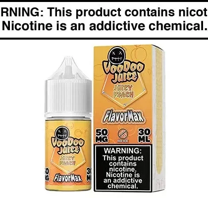 JUICY PEACH BY VOODOO JOOS FLAVORMAX SALTS 30ML - Vapejuice