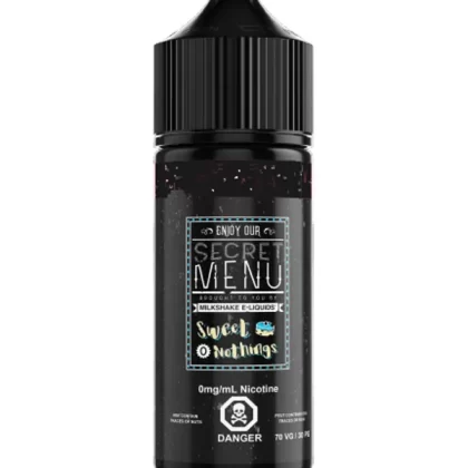 Secret Menu Sweet Nothings 100ml E Liquid - 0mg