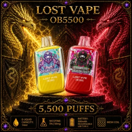 Lost Vape OB5500 - Vanilla Custard (BLK Series)