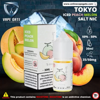 Tokyo Iced Peach Melon Saltnic 30ml - 30 mg / 30 ml