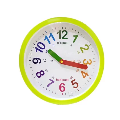 Acctim Wickford Kids Children Time Teaching Wall Clock – Green