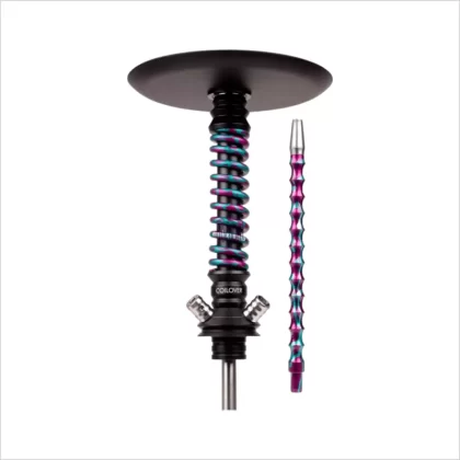 Shisha Mamay Customs Coilover Mini Anod Black Matte Purple Tiffany Splash - Mamay Customs / Uszczelka / Dyfuzor / Talerzyk / Ustnik / Aluminium / Khaki