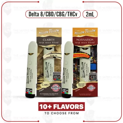 Mellow Fellow Terp Sauce Blend Disposable 2ML - White Runtz, King Tut