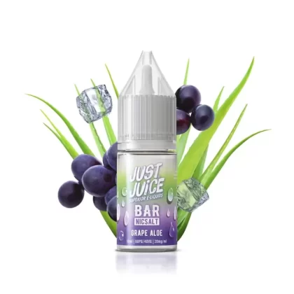 Grape Aloe By Just Juice Bar Nic Salt 10ml - Nicotine Strength#10mg (Salt)>20mg (Salt)>5mg (Salt) (3800D4)