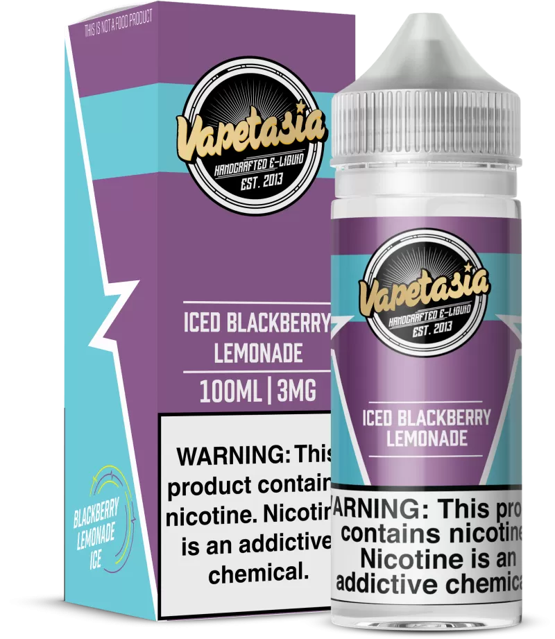 Vapetasia - ICED Blackberry Lemonade - 100ML E-Liquid - 0MG