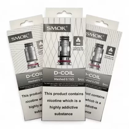 SMOK D Replacement Coils - 0.15 Ohm, 0.23 Ohm (F29AB7)