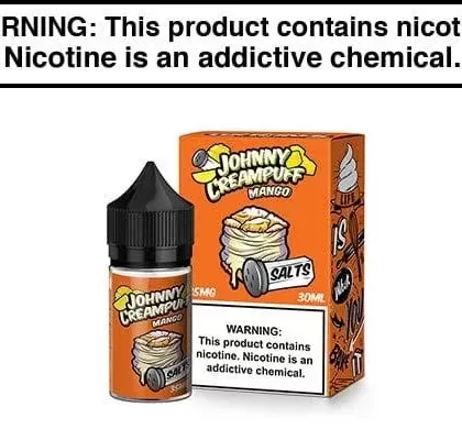 MANGO BY JOHNNY CREAMPUFF SALTS 30ML - Vape Product, Vape Product