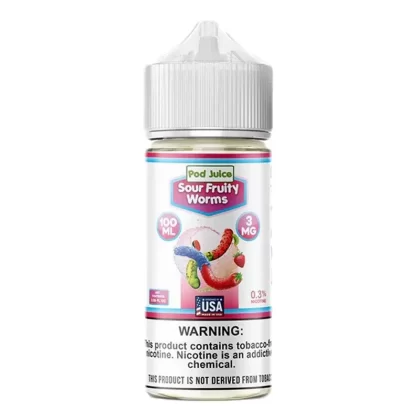 Pod Juice – Sour Fruity Worms – 100mL - Nicotine (mg)#3
