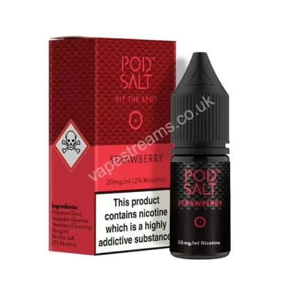 Strawberry Nicotine Salt E-Liquid By Pod Salt Core Range - Vapestreams Co