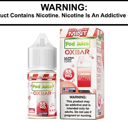 JEWEL CANE MINT BY OXBAR X POD JUICE SALT 30ML - Vapejuice