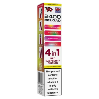 Red Raspberry Edition IVG 2400 Refill Pods - 20mg - Vape Product