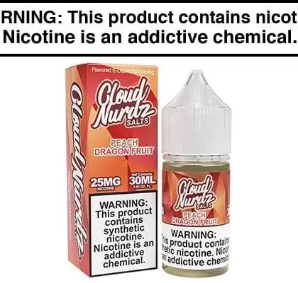 PEACH DRAGONFRUIT BY CLOUD NURDZ SALT 30ML - Vapejuice