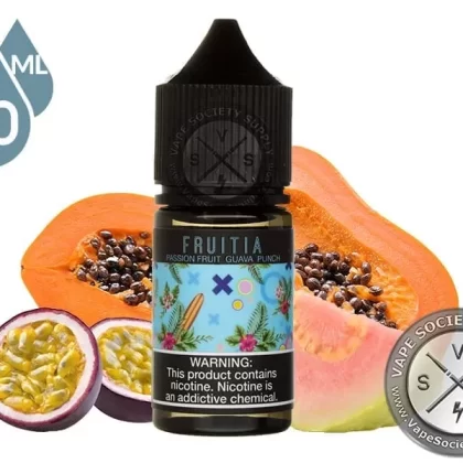 Passion Fruit Guava Punch Salt by Fruitia Fresh Farms E-Liquid 30ml